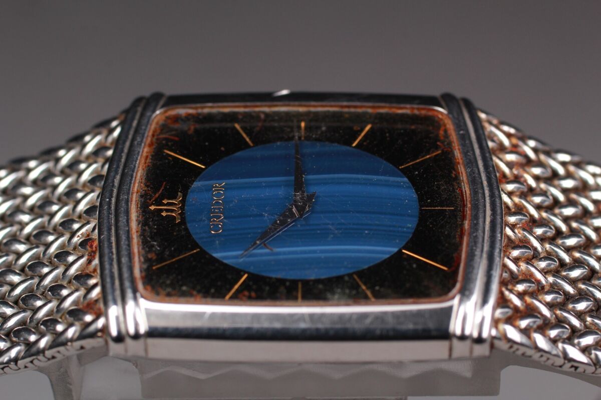 Exc+4】 Seiko Credor 2F70-5380 Vintage Stainless Steel Exc+4】 Seiko Credor 2F70-5380 Vintage Stainless Steel