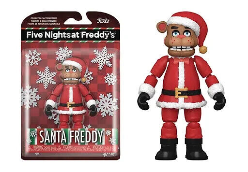 Cinco noites na figura de ação de Freddy Funko Holiday Santa Claus