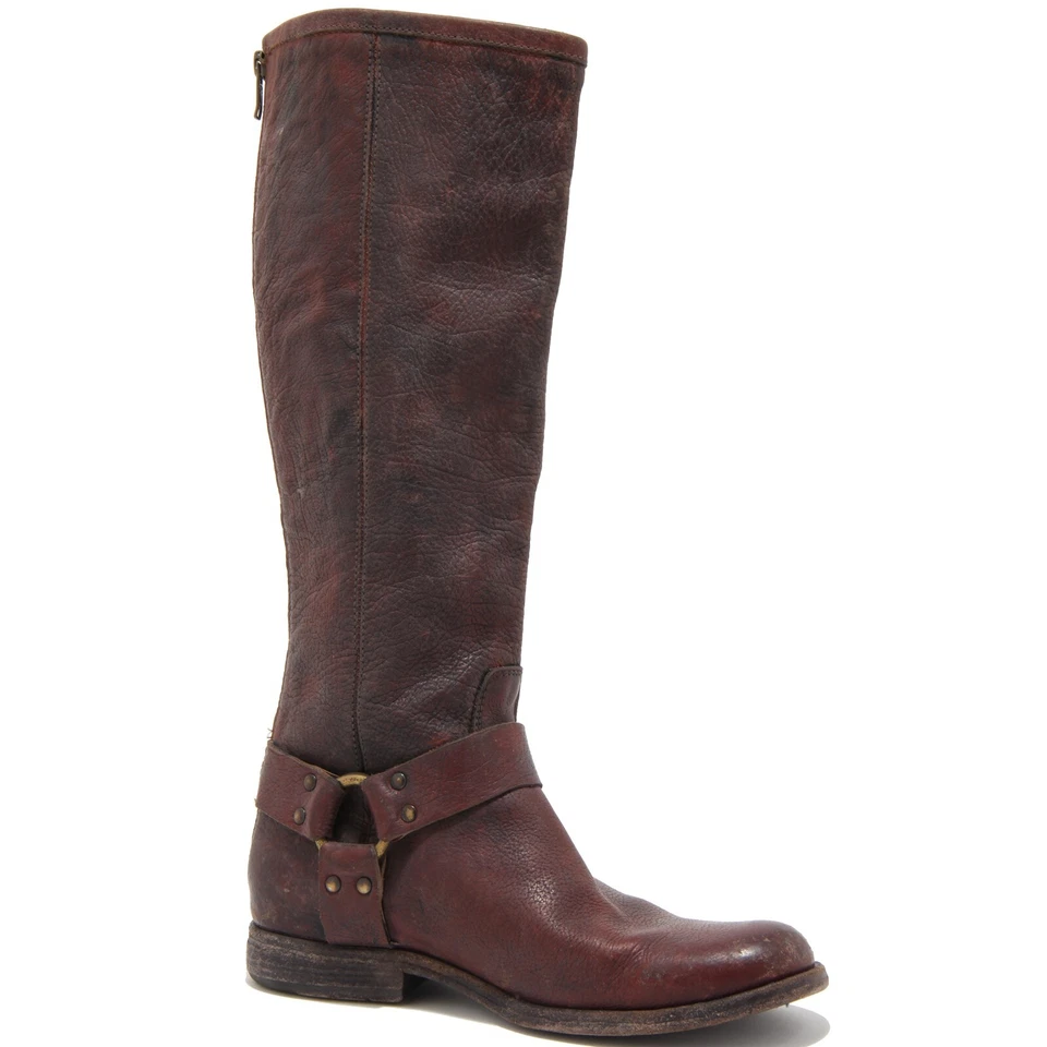 83458 stivale FRYE PHILLIP HARNESS scarpa donna boots shoes women - Imagen 2 de 4