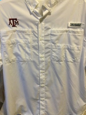 Columbia PFG Omni-Shade Texas A\u0026M Shirt 