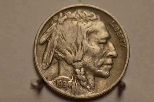 1934-P Buffalo Nickel (VF) Item # 6587