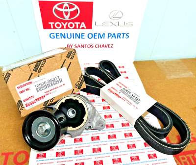 #ad #ad Toyota Tundra Land Cruiser Sequoia Drive Belt amp; Tensioner Kit GENUINE OEM PART $159.99