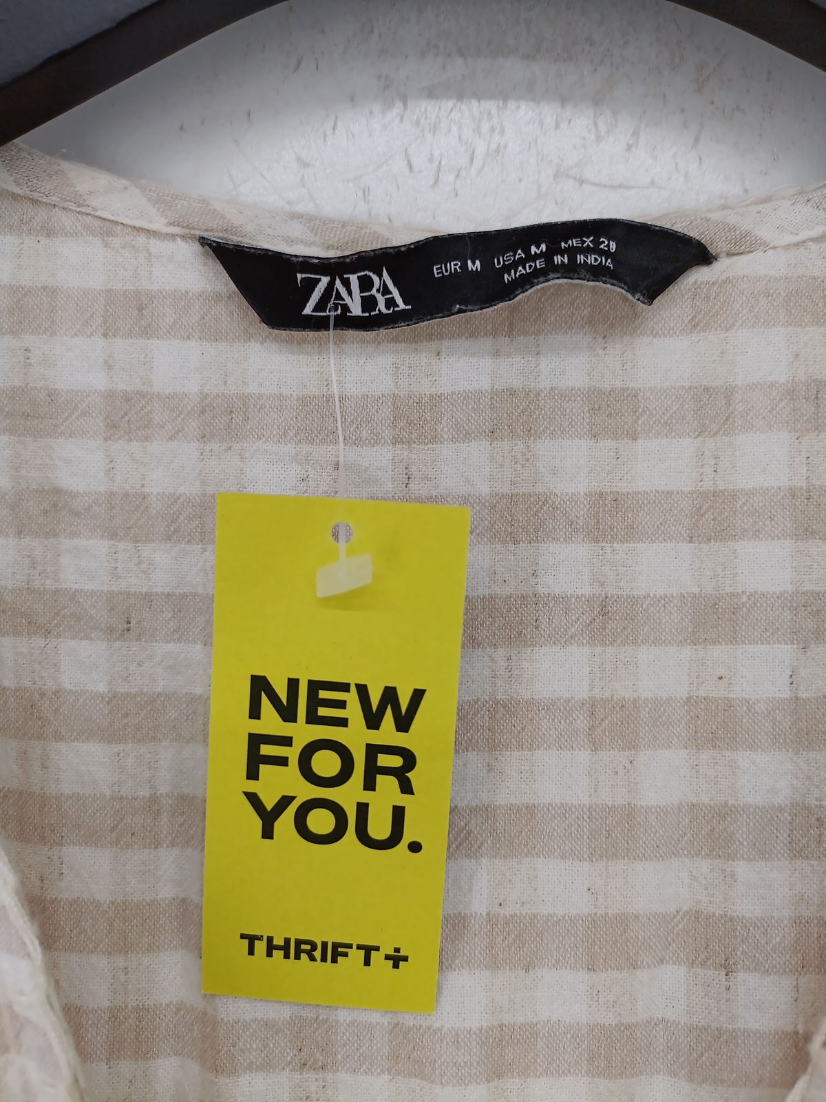 Zara Women's Maxi Dress M Cream Cotton with Linen Maxi eBay