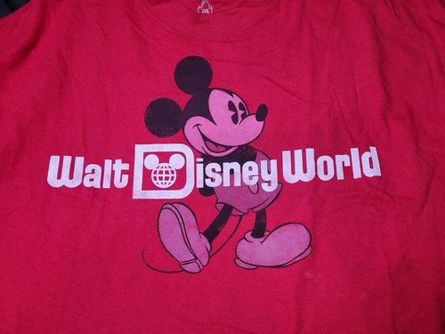 Vintage Style Walt Disney World NWT Mickey Mouse Big Print Graphic T-Shirt 2XL - Picture 2 of 9
