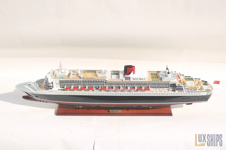 Queen Mary 2 Schiffsmodell - Queen Mary 2 Holzschiffsmodell 102 cm - Sondered... - Bild 4 von 4