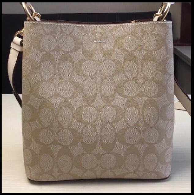COACH ハンドバッグ 2312 SIGNATURE SMALL TOWN BUCKET BAG Coach 2312 Small Town Bucket Bag In Signature Canvas Silver