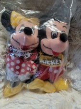 Disney Store Spirit of Mickey Mouse Bean Bag Plush Set Mickey  Minnie Mouse New