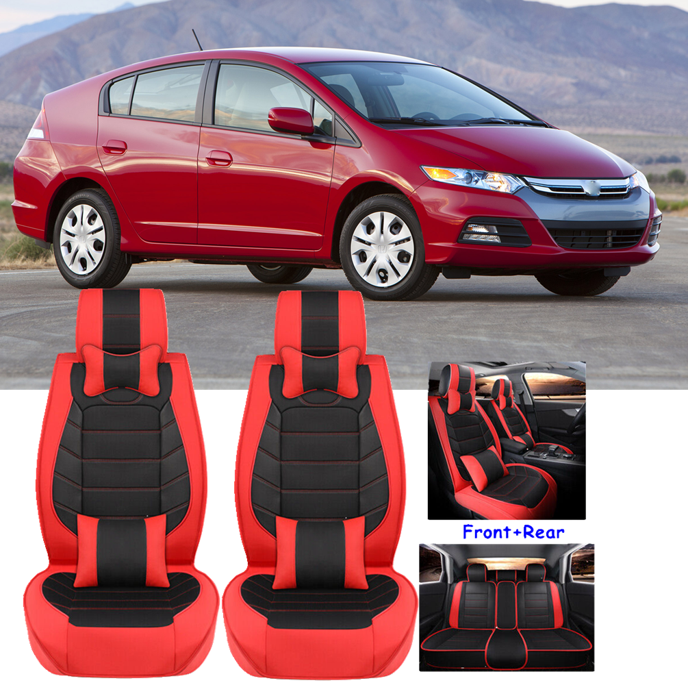 PU Leather Car Seat Cover Front & Rear Full Set Car Seats For Honda Insight