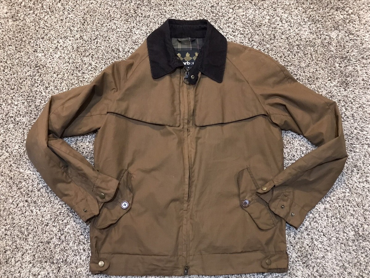 Barbour Blast Waxed Cotton Jacket Beacon Tartan Mens Medium | eBay