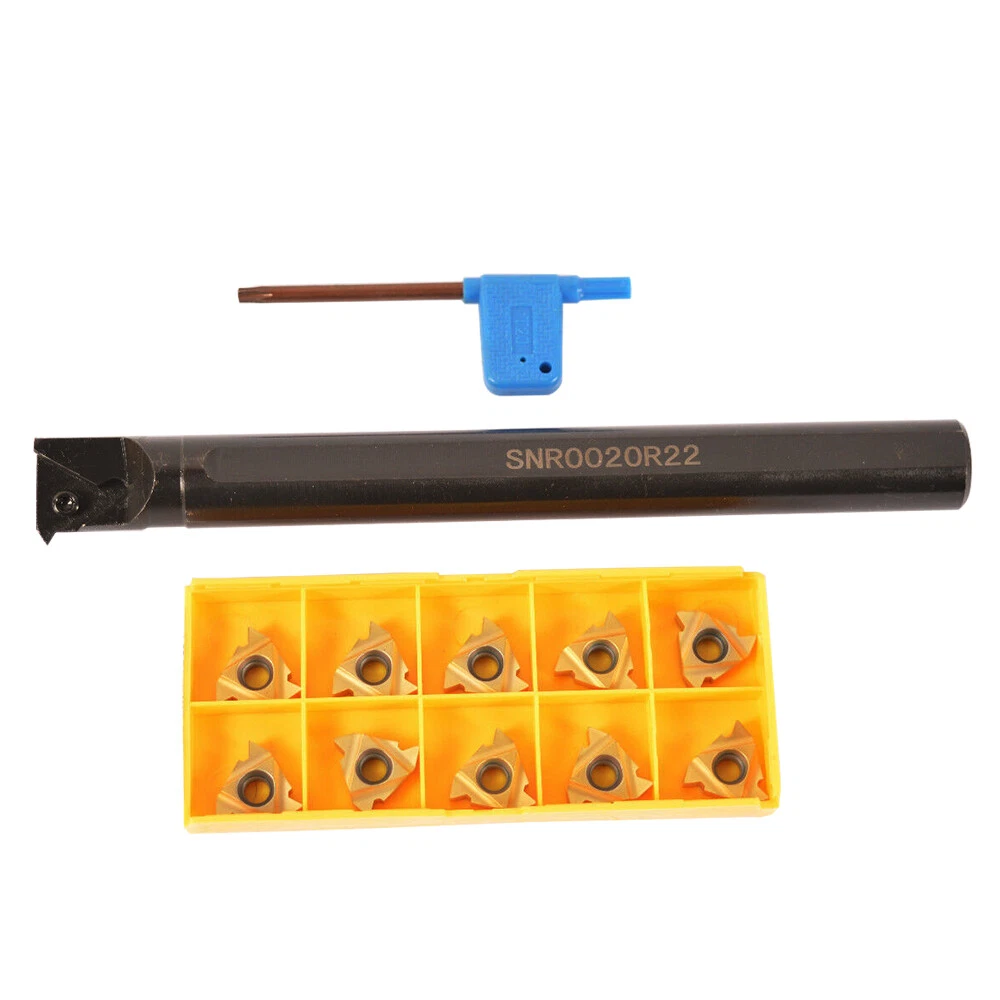 SPORTARC Set Portautensili Per Tornio MWLNR2020K08 Con 10 Inserti In Carburo WNMG080404, Finitura Metallica 20mm - 4
