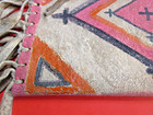 NATIVE AMERICAN SHOULDER POUCH HAND MADE PAINTED  MEDICINE MAN FRINGE BAG RARE — photo 4