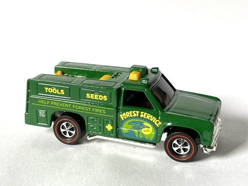 CUSTOM MADE REDLINE Hot Wheels Workhorses L Ranger Green Forest Service 1987