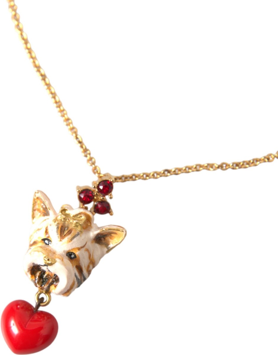 【関税＆送料込み】Dolce & Gabbana Gold Plated Necklace Choker with multiple DG logos in Gold for Women