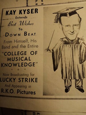G9p Ephemera 1940 Jazz Bild Werbung Kay Kyser 