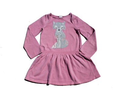 Gymboree Girls Dress Size 6 Sweater Pink Fox Enchanted Winter | eBay