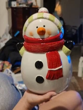 RITE AID HOME SNOWMAN COOKIE JAR