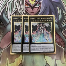 MGED-EN031 x3 Number C1000: Numerounius Gold Rare Excellent Condition Yugioh