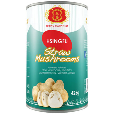 Spring Happiness Hsingfu Asian Straw Mushrooms Strohpilze 425g