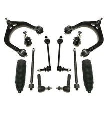 12 Pc Steering & Suspension Kit Control Arms Tie Rods Sway Bars Ball Joints