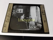 IRC HISTORIC Magic Lantern GLASS Slide IN HIS STEPS EEEEE