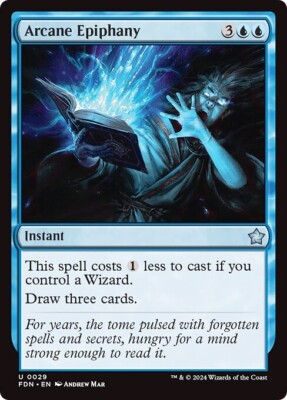 ARCANE EPIPHANY x4 mtg NM-M Foundations 4 Unc