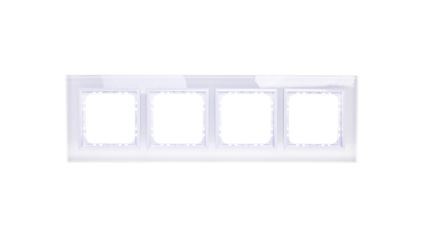 SONATA Quadruple frame white glass / white R-4RGC / 31/00 /T2UK