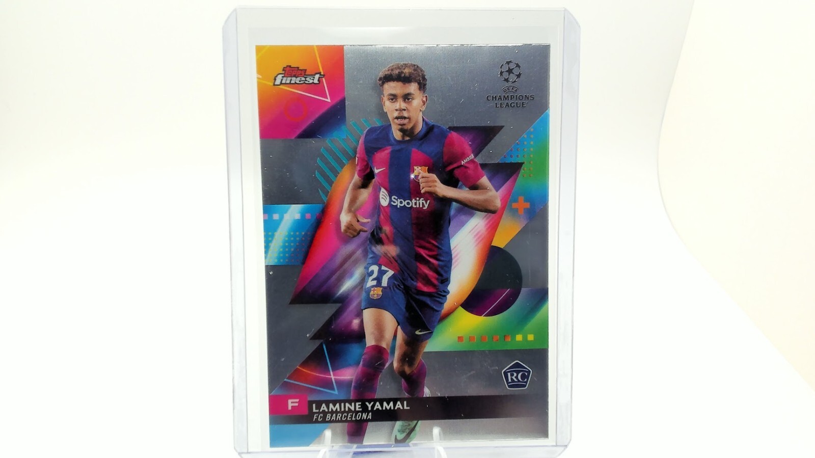 2023-24 Topps Finest UEFA Club Competitions - Refractor #50 Lamine Yamal (RC)