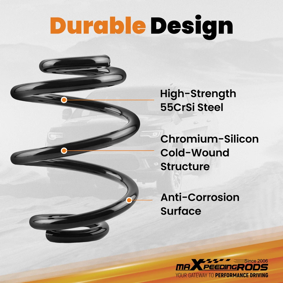 Muelles helicoidales traseros de 6" para camioneta Chevy C10 GMC C15 2x2 1963-1972 Foto 4 de 4