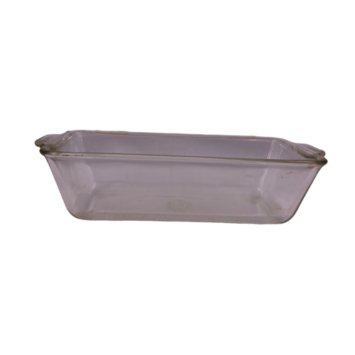 Vintage Pyrex Clear Glass Loaf Pan w/ Handles #212 Heavy 8.5" x 5" x 2.5" - Picture 2 of 12