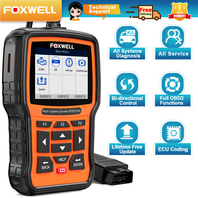 Foxwell NT510 Elite For GM Bidirectional OBD2 Scan Tool All System Diagnostic