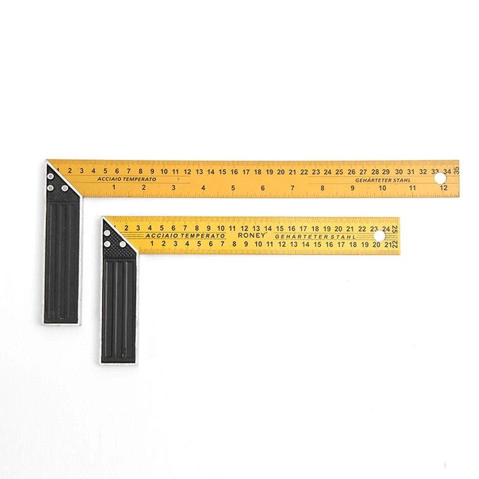 Metal Engineers Try Square Set Wood Measuring Tool Right Angle Ruler 90 Degrees - Image 2 of 4