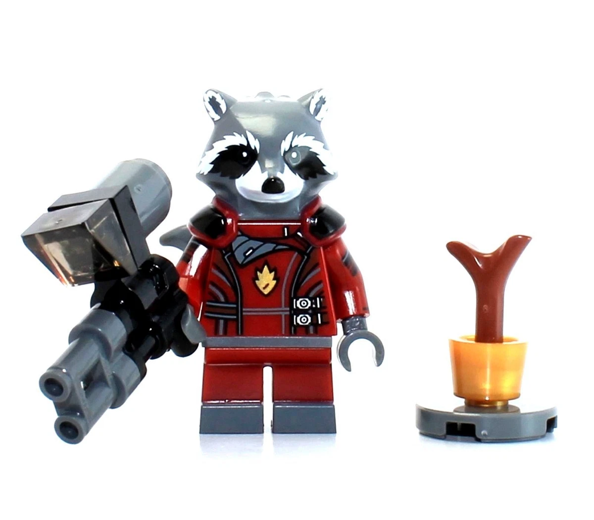 kabel Skim begynde LEGO Guardians of the Galaxy Rocket Raccoon MiniFigure with weapon new |  eBay