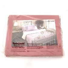 Vintage SPRINGMAID Wondercale Twin Sheet 65 Polyester 35 Cotton No Iron NIB