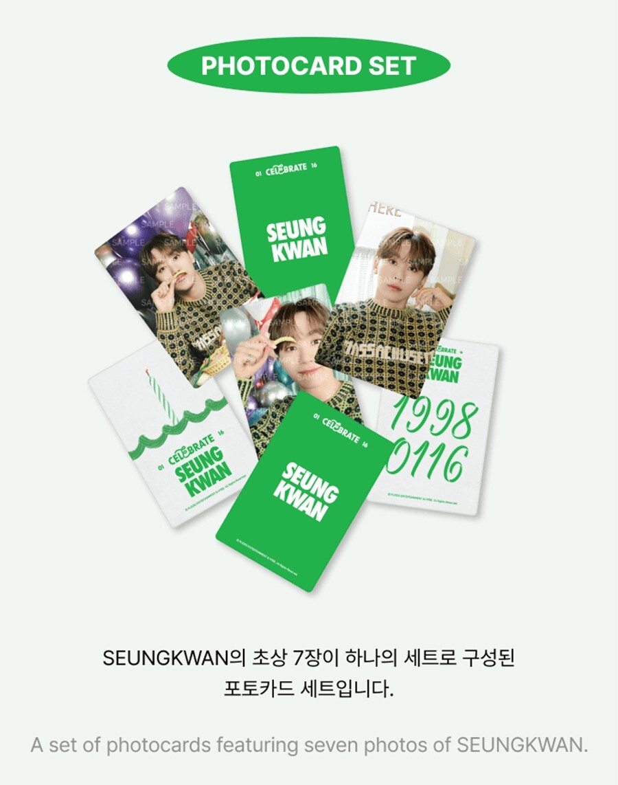 SEVENTEEN SEUNGKWAN HAPPY DAY BIRTHDAY BOX VER.3 /P.Book+Card+