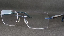 Fleischmann exclusive Paul 407 Blue UNIQUE RARE TITANIUM EYEGLASSES 55-20-135mm