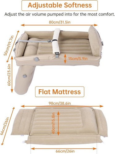 Flyaway Kids Airplane Bed, Inflatable Plane Seat Extender for Toddler, Kids Trav - Picture 5 of 6