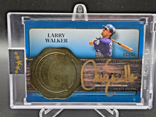 2025 Topps Five Star Larry Walker Golden Graphs Gold Pen Auto On Card Blue 6/20