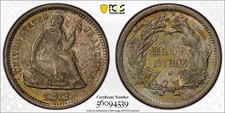 1872 S PCGS MS67 Mint Mark Above Bow Liberty Seated Half Dime Low Pop