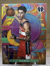 Will Riley 2025-26 Topps Finest Oil Spill #110 UNCOMMON Rookie RC Wizards