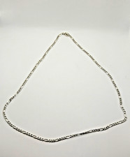 VINTAGE STERLING SILVER FIGARO LINK NECKLACE ...