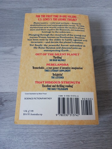 C S Lewis The Cosmic Triology 1989 Pan Books Softcover Science Fiction - Bild 5 von 14