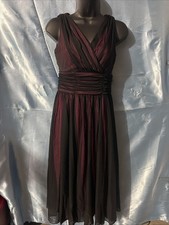 VTG Connected Apparel Black pink Whimsical Goth Sheer Midi Dress Sz 6 Lace Emo