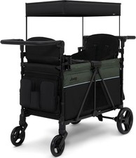 Jeep Aries Stroller Wagon Premium Wagon for 2 Kids with Convertible Seats, Adjus