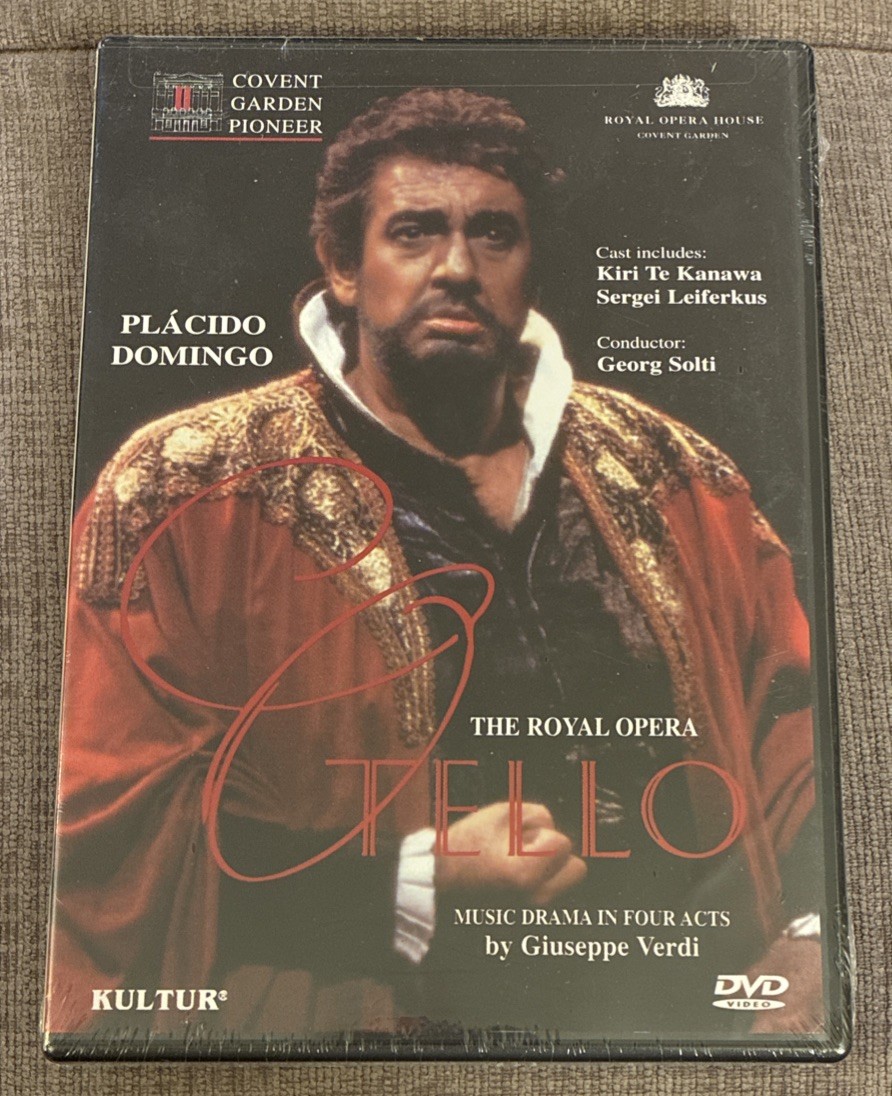 Otello (DVD, 1992) | Placido Domingo Verdi Opera NEW SEALED Kultur