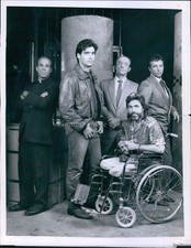 1987 Jim Byrnes Gerald Anthony Ken Wahl Star On Wiseguy Television 7X9 Photo