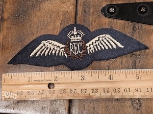 WWII Canadian British Royal Air Force Flying Corps RFC Wing Patch L@@K!!!