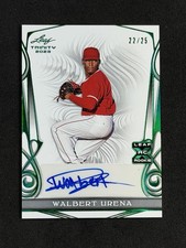 2023 Leaf Trinity Green 23/25 Walbert Urena #BA-WU1 Auto
