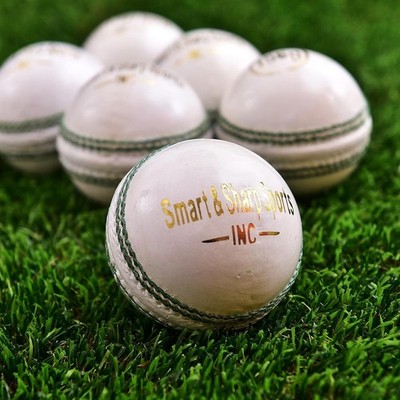 Pack of 6 Test Cricket Leather Hard Ball 5.6 oz MCC Regulation Smart and Sharp S