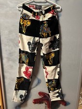 Versace Jeans Couture Vintage High Waist Pants Italy Cotton Logo Detail