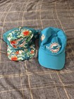 2 Miami dolphins Hats Cap Strapback Adult One Size Blue Adjustable Casual Mens — photo 1